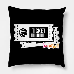 Basketball Tickets Pillow