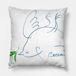 Dead Picasso inspired Dove of Peace Pillow