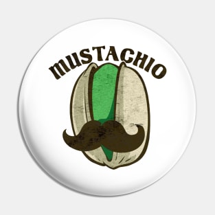 Mustachio funny Pin