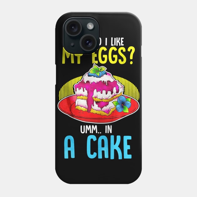 Cake Lover Funny Gift Phone Case by toiletpaper_shortage