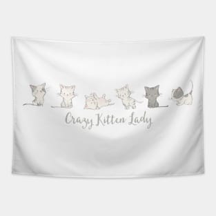 Crazy Kitten Lady Tapestry