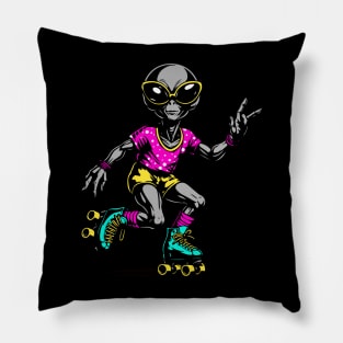 Alien having fun Pillow