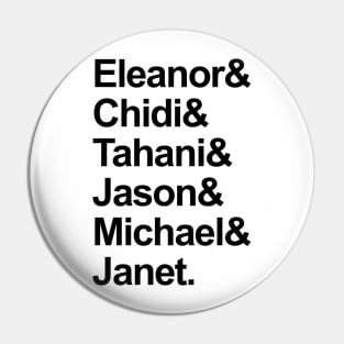 The Good Place Characters List Pin