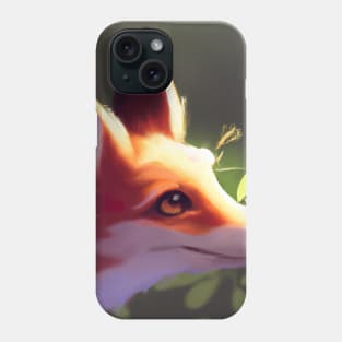 Cute Fox Painting Phone Case