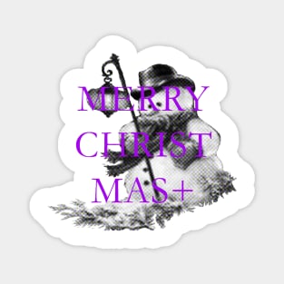 Snowman merry christmas Magnet