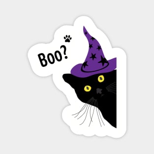 Witchy Black Cat Magnet