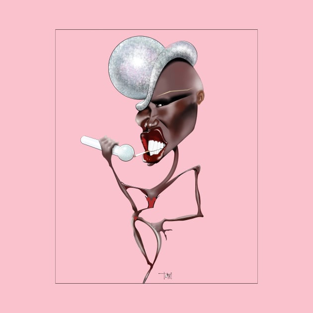 GRACE JONES by IAN TOVEY ILLUSTRATOR