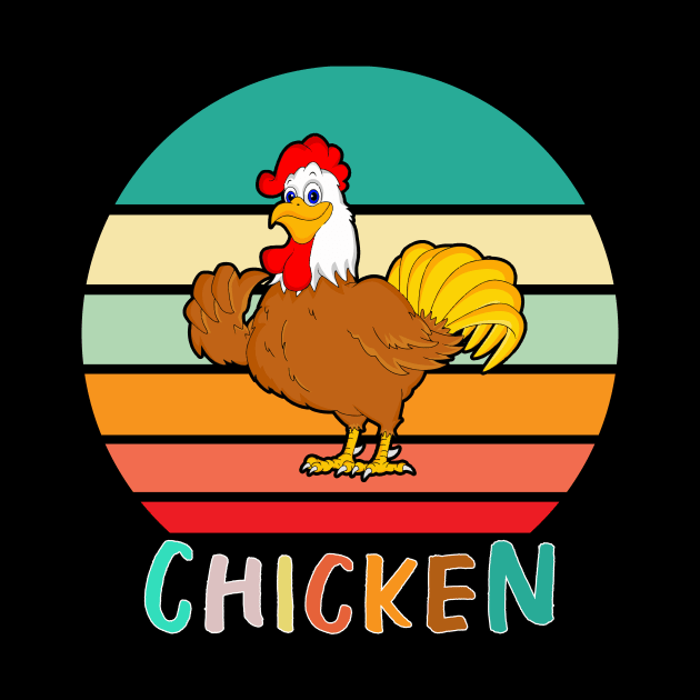 Vintage Retro Chicken by adrinalanmaji