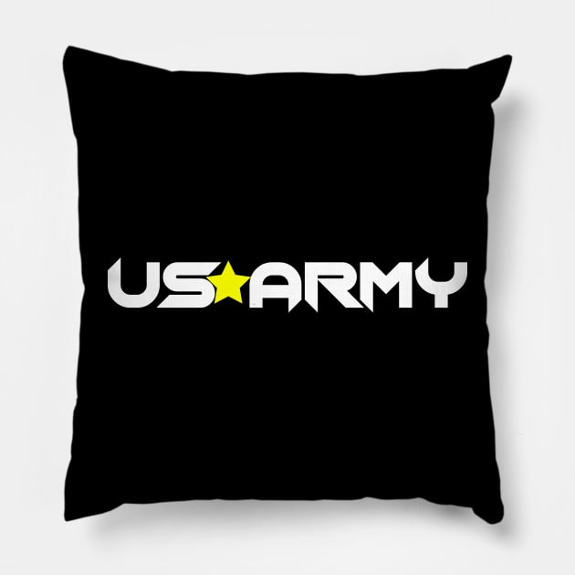 US Army Yellow Star Pillow by Proway Design