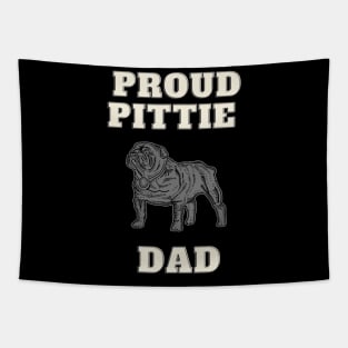 Proud Pittie Dad Tapestry