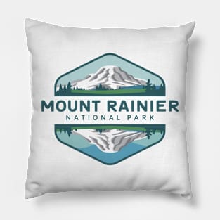 Mount Rainier US National Park Pillow