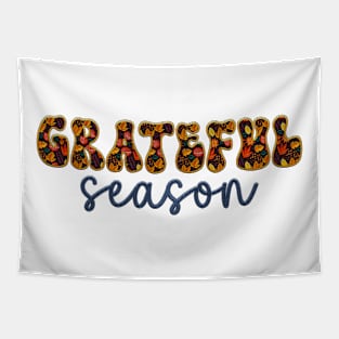 Grateful Season Autumn Fall Embroidered Style 3 Tapestry