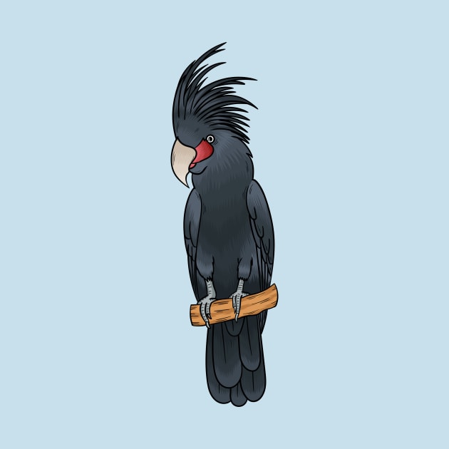 Palm cockatoo bird cartoon illustration by Cartoons of fun