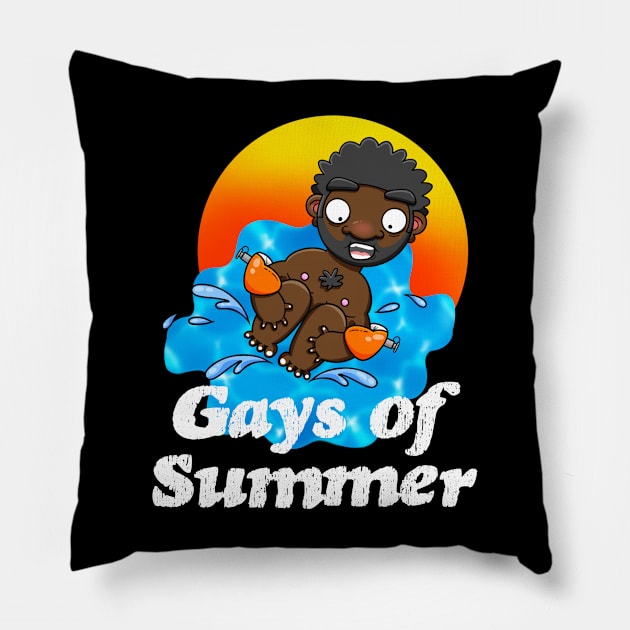 Gays of Summer Splash Pillow by LoveBurty