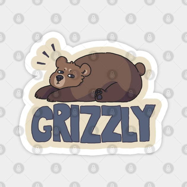 Grizzly Bear Magnet by goccart