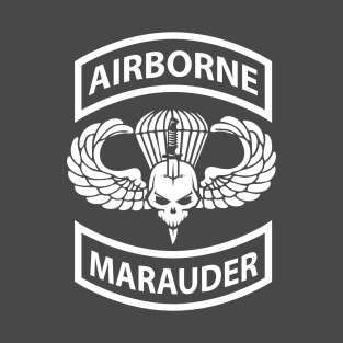 Marauder Airborne - White Logo T-Shirt