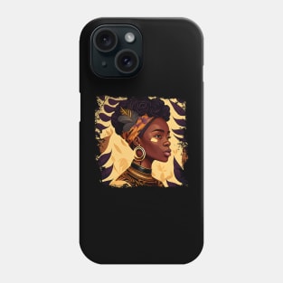 Black History Month Black Pride Distressed Design T-Shirt Phone Case