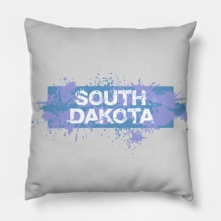 South Dakota Abstract Pillow