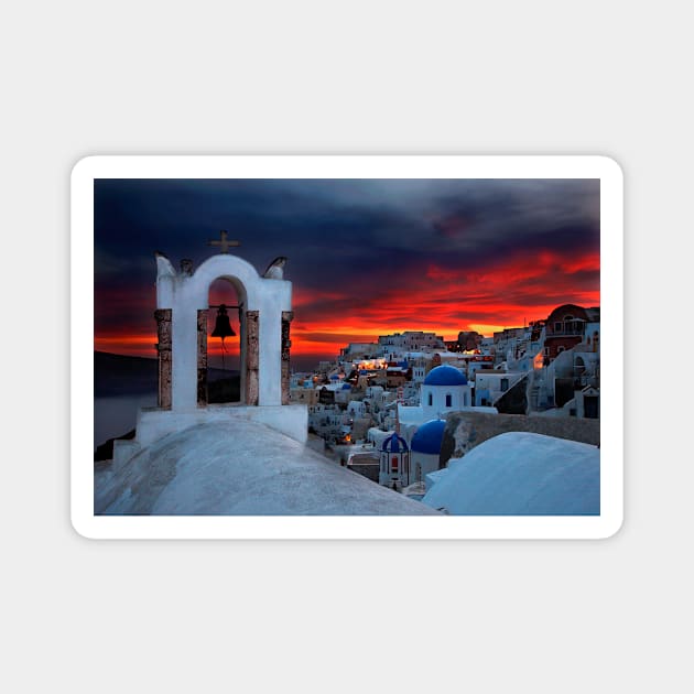 Oia sunset Magnet by Cretense72