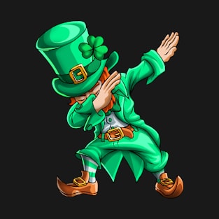 Funny St Patricks Day Dabbing Leprechaun Dab Gift T-Shirt