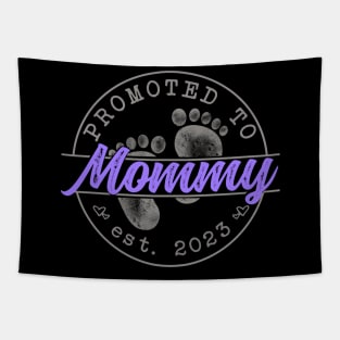 Promoted to Mom (sunset purple) - Mothers Day 2023 Tapestry