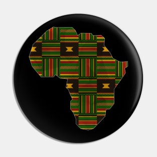 Africa Map Green, West African Ankara, Kente Pin