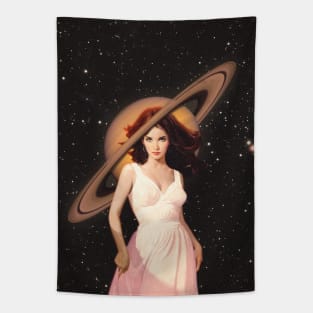 Saturn Woman Tapestry