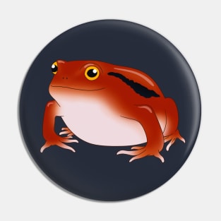 Tomato Frog Smiling Pin