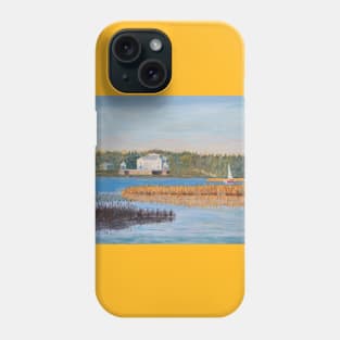 Uzhutrakis Manor Estate in autumn, Trakai, Lithuania Phone Case