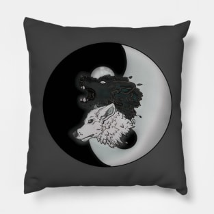 Wolf within art t-shirt Pillow