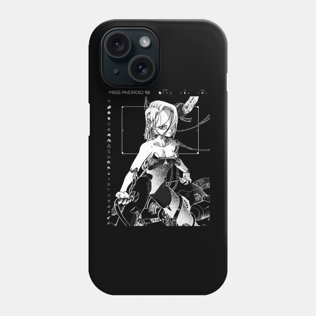 MISS ANDROID 18 Phone Case by LANX