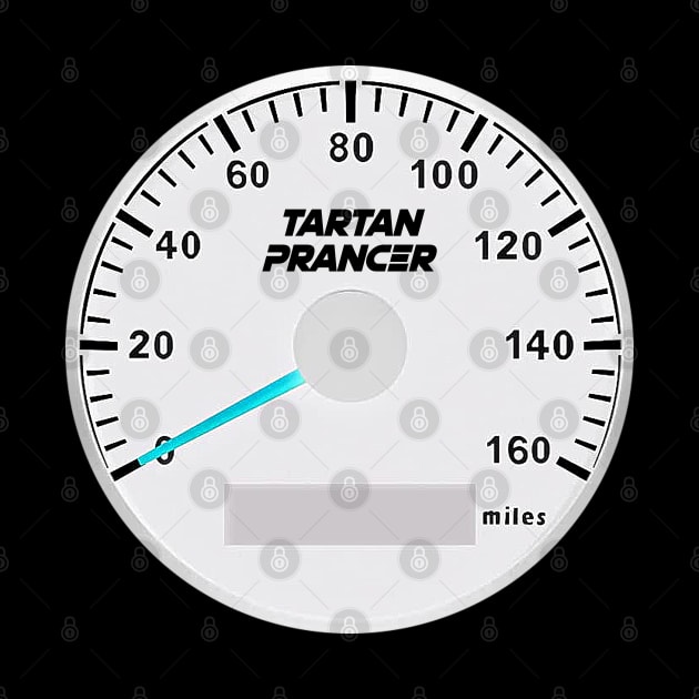 Tartan Prancer Speedometer - White by caseofstyle