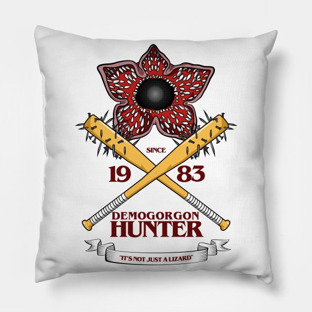 STRANGER THINGS 3 : DEMOGORGON HUNTER V2 Pillow by FunGangStore