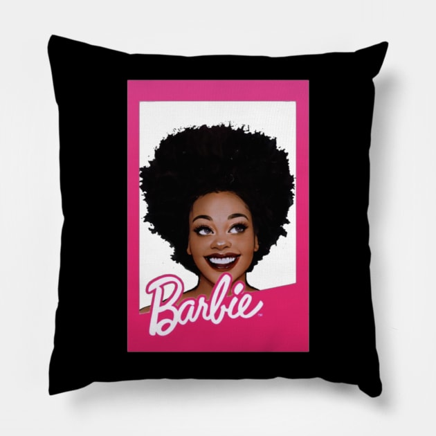 Jill Scott x Barbie Vintage Pillow by Olvera_Nattie