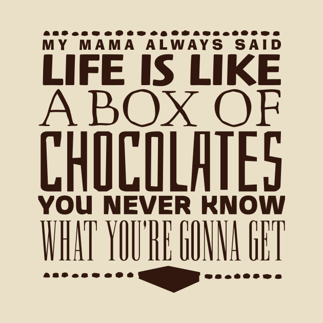 dating is like a box of chocolates