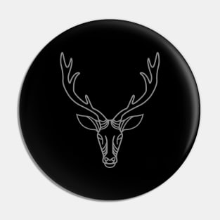 Monoline deer Pin