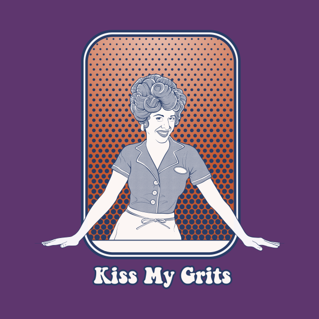 Discover Who Ordered the Sass? for dark garments - Kiss My Grits - T-Shirt