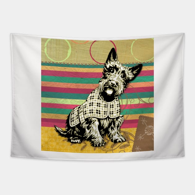 Scottish Terrier Neck Gator Scotty Dog Tapestry by DANPUBLIC