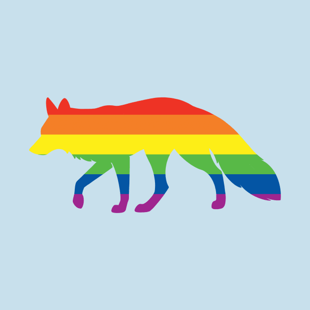 Pride Animals- Gay Fox by HeckHound