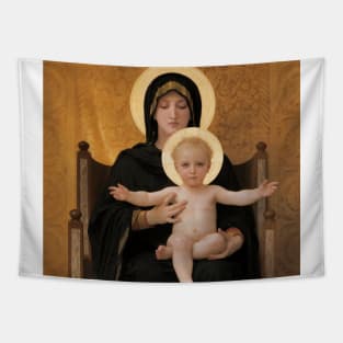 Virgin and Child by William-Adolphe Bouguereau Tapestry