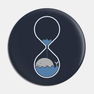 whale hourglass Pin