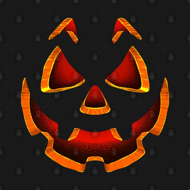 Funny Face Pumpkin Halloween Costume Gift by teeleoshirts