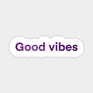 Purple swirls good vibes Magnet