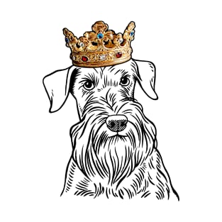 Cesky Terrier Dog King Queen Wearing Crown T-Shirt