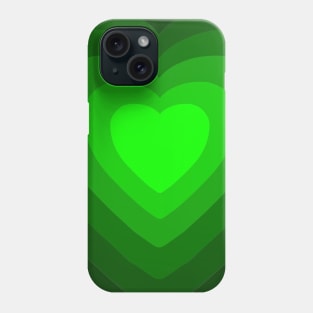 Green Heart Phone Case