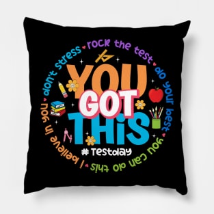 You Got This, Teacher Test Day, Testing Day, Rock The Test, Staar Test Pillow