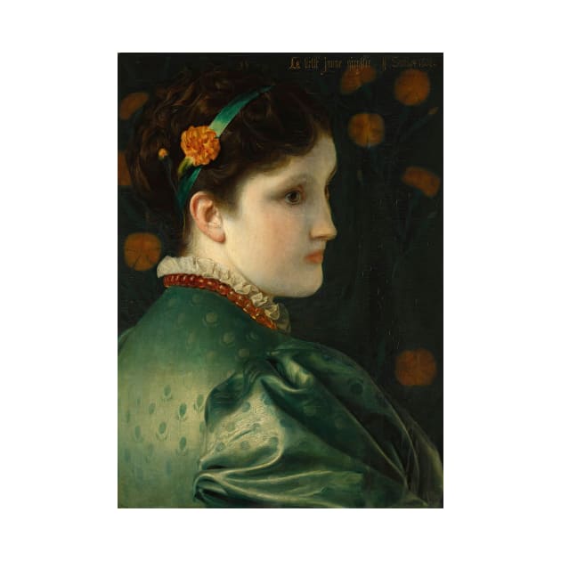 La Belle Jaune Giroflee by Frederick Sandys by Classic Art Stall