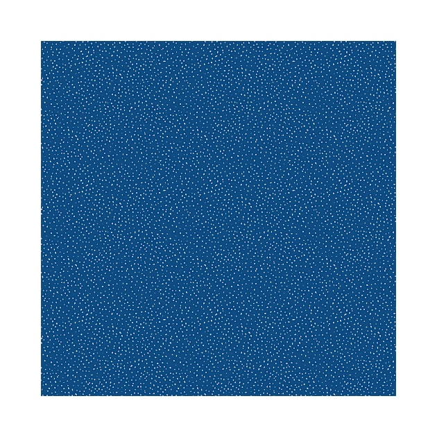 Pencil Dots - white on classic blue by crumpetsandcrabsticks