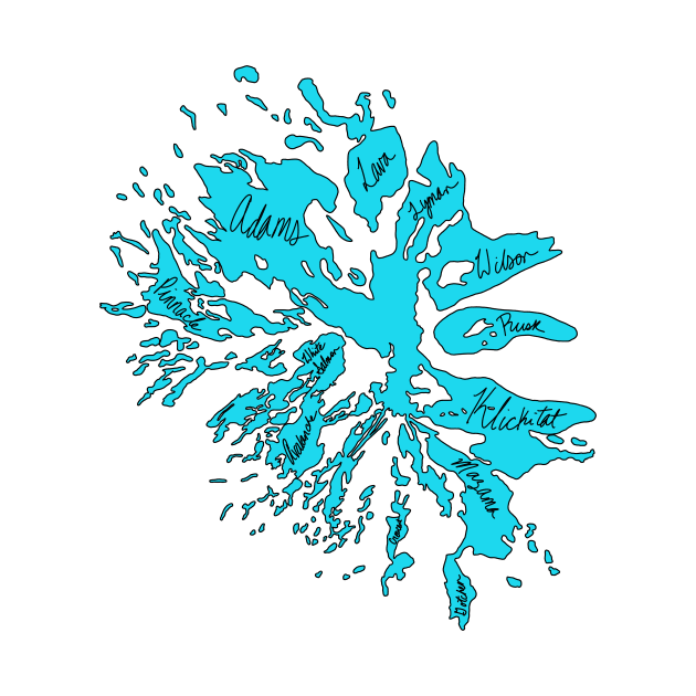 Mount Adams Glaciers Named by CorrieMick