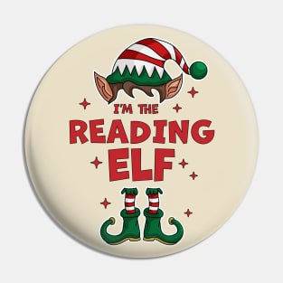 I'm The Reading Elf - Elf Matching Family Christmas Xmas Pin